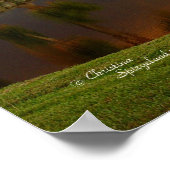 サンセット湖の鳥が詩のポスター ポスター (角)