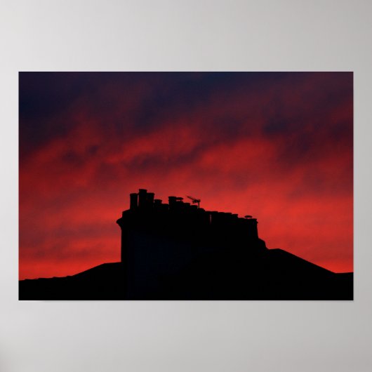 サンセット煙突 ポスター (正面)