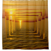 サンセット狂 シャワーカーテン (正面)