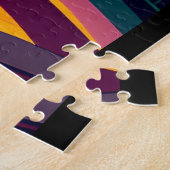 サンセット猫の本とワイン ジグソーパズル (側面)