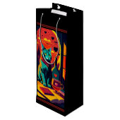 サンセット猫の本とワイン ワインギフトバッグ (裏面アングル)