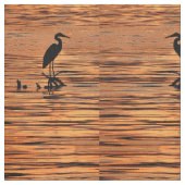 サンセット生地のヘロン ファブリック (クローズアップ)