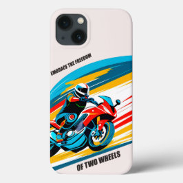 🌄 サンセット砂漠を駆けるレトロバイクの旅 iPhone 13ケース