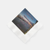 サンセット紙パーティー 縁ありカクテルナプキン (角)