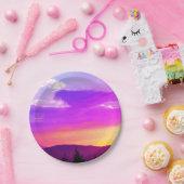 サンセット紙プレート ペーパープレート (パーティー)