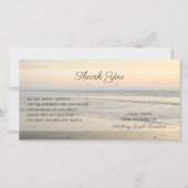 サンセット素晴らし悔やみや弔慰サンキュー8 x 4フラットカード サンキューカード (正面)