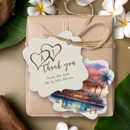 サンセット素朴ビーチバー結婚ズ フェイバータグ