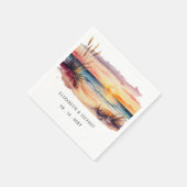 サンセット素朴ビーチ スタンダードカクテルナプキン (角)