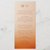 サンセット結婚のメニュー メニュー (正面)