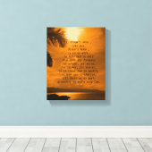 サンセット結婚の誓いプリント キャンバスプリント (インサイチュ (ウッドフロア))