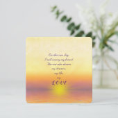 サンセット結婚式招待状 招待状 (スタンド正面)