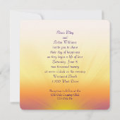 サンセット結婚式招待状 招待状 (裏面)