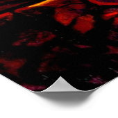 サンセット絵を描による砂漠のポスター ポスター (角)