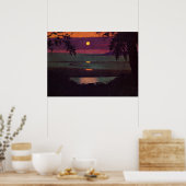 サンセット絵画ズバイフェリックス・バロットン ポスター (キッチン)