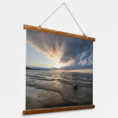 サンセット美しい 吊り下げ型タペストリー (傾斜あり)