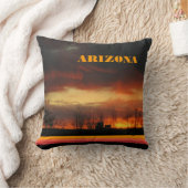 サンセット自然アリゾナの風景ナチュラルエレガント クッション (ブランケット)