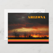 サンセット自然アリゾナの風景 ポストカード (正面/裏面)