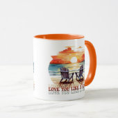 サンセット色のアクセントが好き マグカップ (正面右)