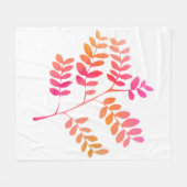 サンセット葉 フリースブランケット (正面(横))