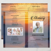 サンセット葬儀テンプレート (正面/裏面)