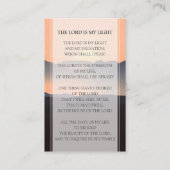 サンセット葬儀祈りの言葉カード |思い出を愛して 名刺 (裏面)