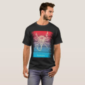 サンセット蠍座〔占星術の〕十二宮図 Tシャツ (正面フル)