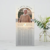 サンセット記念ブックマークフォトカード カード (スタンド正面)