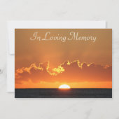 サンセット記念祭葬祭発表 招待状 (正面)