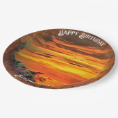 サンセット誕生日2584 ペーパープレート (アングル)