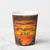 サンセット誕生日2584 紙コップ (裏面)