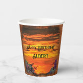 サンセット誕生日2584 紙コップ (正面)