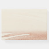 サンセット赤面コーラルピンクウォーターカラー抽象芸術 ゲストブック (裏面)