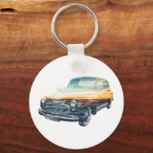 サンセット車の二重被ばく キーホルダー (正面)