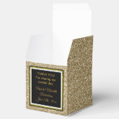 サンセット金ゴールドグリッター「ありがとう」クラシックお気に入りボックス フェイバーボックス (オープン)