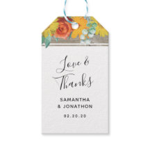 サンセット開花つる結婚式の引き出物ラベル