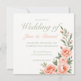 サンセット開花 – ソフトオレンジ セーブザデート