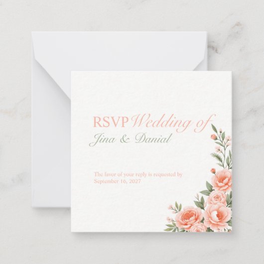 サンセット開花 ノートカード (正面)