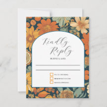 サンセット開花:ヴィンテージ70のオレンジ結婚ズ