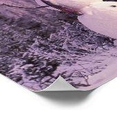 サンセット雪だるまインザウィンターマウンテンズ ポスター (角)