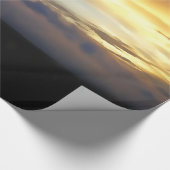 サンセット雲が神の窓に ラッピングペーパー (角)