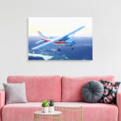 サンセット飛行 キャンバスプリント (インサイチュ (リビング))