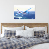 サンセット飛行 キャンバスプリント (インサイチュ (寝室))