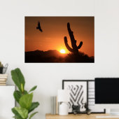 サンセット飛行 ポスター (ホームオフィス)