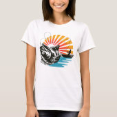 サンセット魚釣り冒険 Tシャツ (正面)