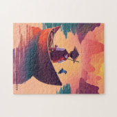 サンセット魚釣り ジグソーパズル (横)