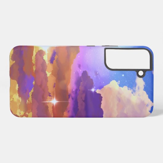 サンセット鮮やかサムスンギャラクシーS22プラスケース SAMSUNG GALAXYケース (裏面横)