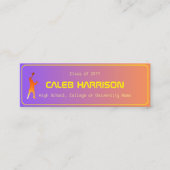 サンセット鮮やかテクモダンの卒業 スキニー名刺 (正面)