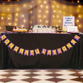 サンセット鮮やかテクモダンの卒業 バンティングフラッグ