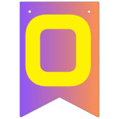 サンセット鮮やかテクモダンの卒業 バンティングフラッグ (第2の旗)