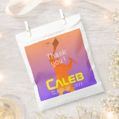 サンセット鮮やかテクモダンの卒業 フェイバーバッグ (クリップ留めされた状態)